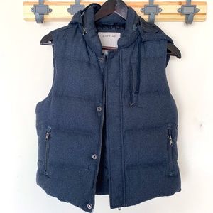 Hooded Puffer Vest Giordano in size Small- (B5)